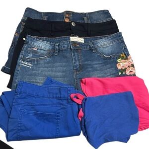 Bundle of Assorted Clothing Shorts Capri Pants Shirts Size Juniors 15 XL